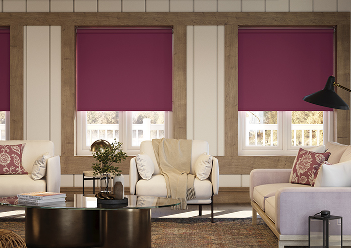Trinity (Blackout), Mystic Magenta - Twist&Fit Roller Blind - Image 3